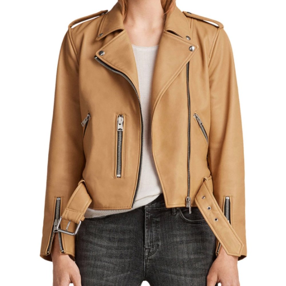 All Saints Balfern Leather Bike Jacket